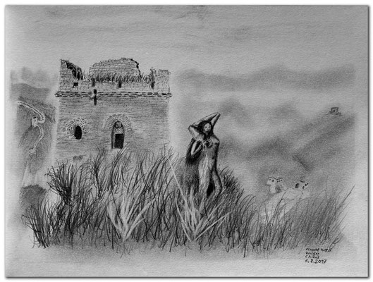 177.Skizze.Great Wall.Waipo.(Shixia).China