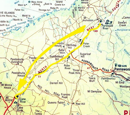 Tag 324: Fortescue Roadhouse - Cane River