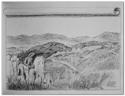 193.Skizze.Halls Creek.China Wall.Australia
