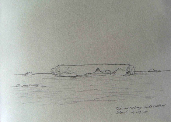 017.Skizze, Tabulareisberg /South Shetland Island