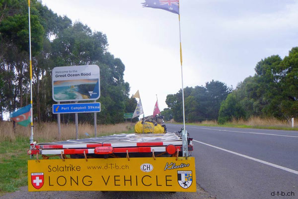 AU: Solatrike beginnt die Great Ocean Road