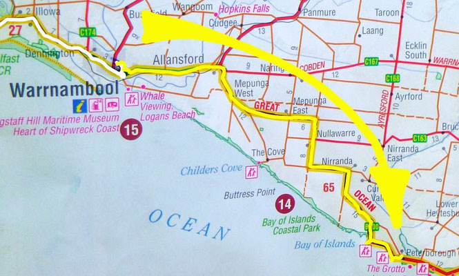 Tag 422: Warrnambool - Peterborough