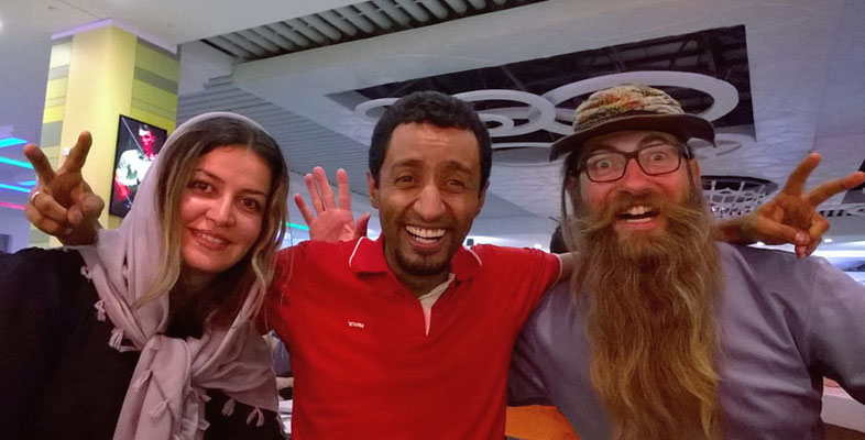 IR: Isfahan, Nafise, Khosrow und David (Photo: Khosrow)