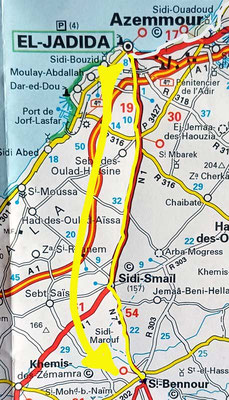 Map 148: El Jadida - Sidi Bennour