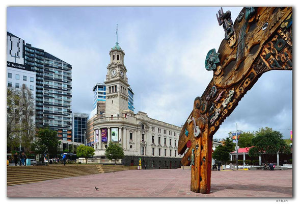 NZ0255.Auckland.Aotea Square + Town Hall
