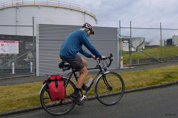 NZ: New Plymouth, kleine Radtour mit Volker