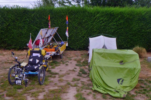 NZ: Solatrike in Twizel Camping