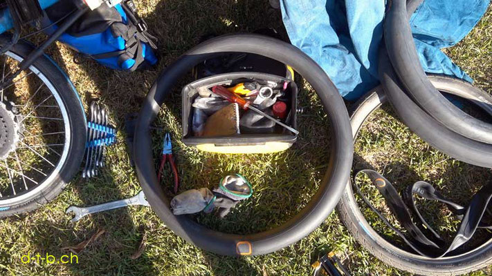 CA. Solatrike needs new tire and tube