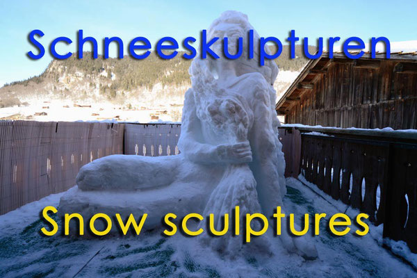 Schneeskulpturen / Snow sculptures