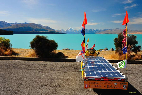 NZ: Solatrike am Lake Pukaki