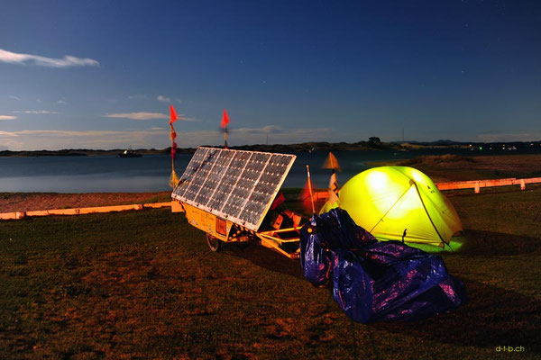 NZ: Solatrike auf Mangawhai Heads Campground