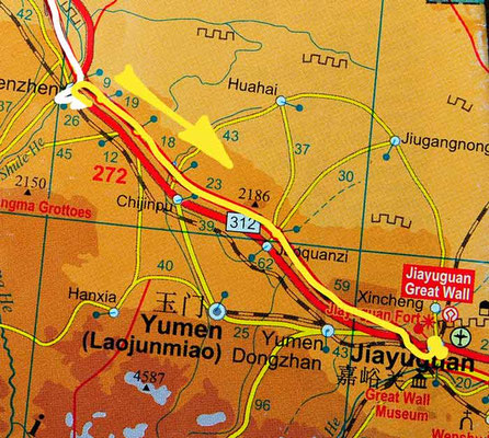 Tag 239: Yumenzhen - Jiayuguan