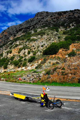 GR: Solatrike in Kreta,Passfahrt