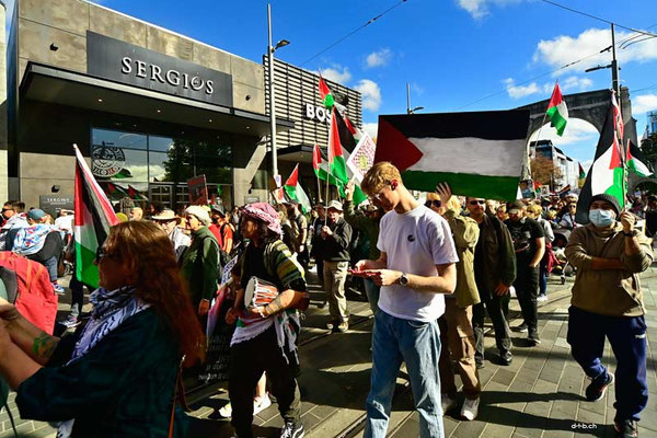 Christchurch. Rally for Palestine
