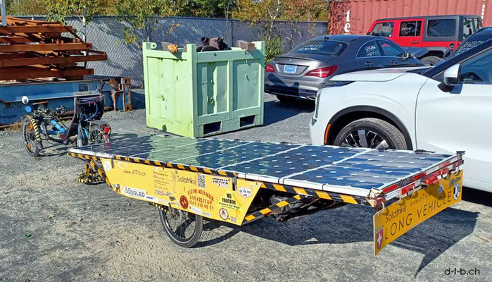 CA. Solatrike delivered to Dartmouth for shipping to Spain