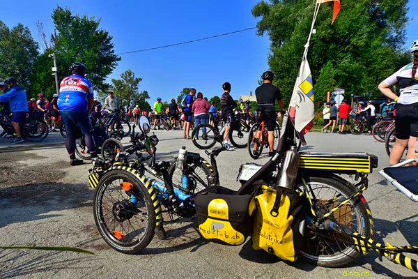 CA. Solatrike at bike event in Beaulac-Garthby