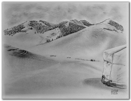 175.Skizze.Khotont Arkhangai (Orkhon Valley).Mongolia
