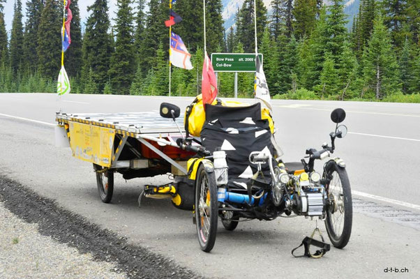 CA. Solatrike at Bow Pass 2068m