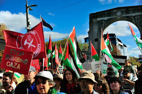 Christchurch. Rally for Palestine