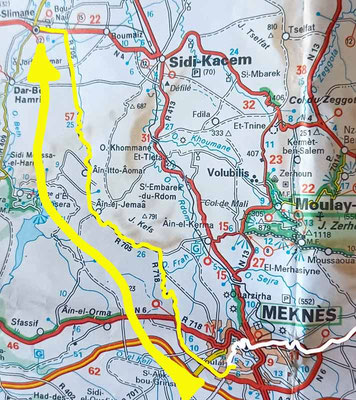 Map 172: Meknès - Sidi Slimane