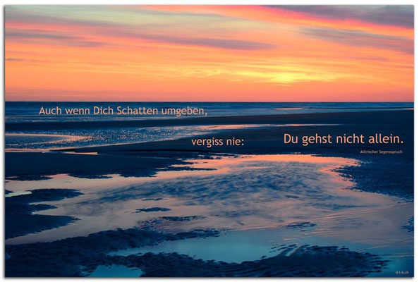 S0227.Amrum.Abendlicht.DE. Irischer Segensspruch
