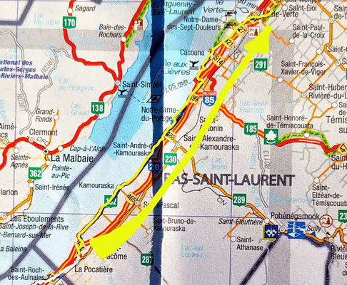 Map 106b: La Pocatière - L'isle Verte
