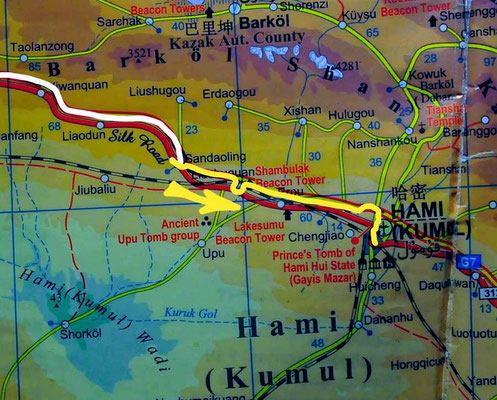 Tag 232: Sandaoling - Hami (Kumul)