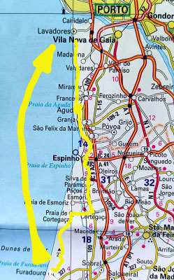 Map 204: Furadouro - Porto