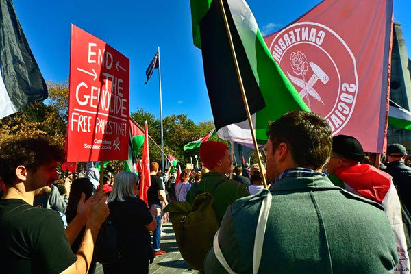 Christchurch. Rally for Palestine