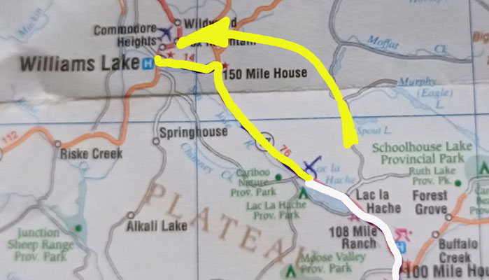 Map 11: Lac La Hache - Williams Lake