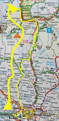 Map 225: Pamplona (Arazuri) - Sunbilla