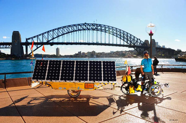 AU: Solatrike in Sydney bei der Harbour Bridge
