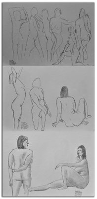 250.Skizzen.Life Drawing.short poses.Natalie.Christchurch.New Zealand
