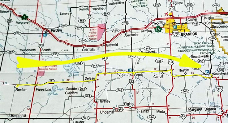 Map 67: Reston - Wawanesa