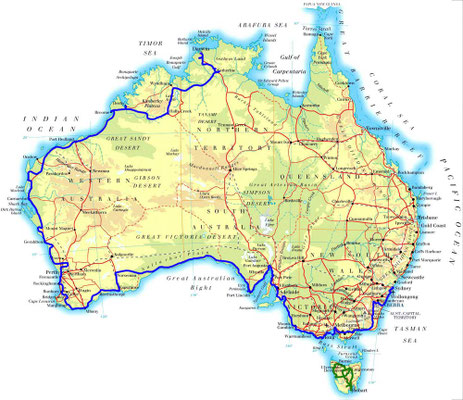 Karte: Australien