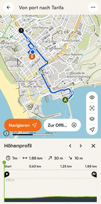 Map 177: Tarifa port to Tarifa