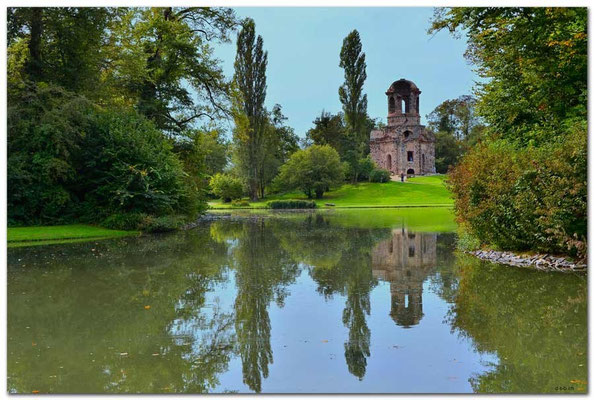 DE198.Schwetzingen. Merkurtempel im Schlossgarten