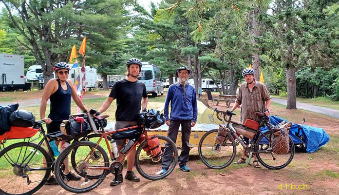 CA. Solatrike at Brudenell Prov. Park Camp with Cyclists from Montréal