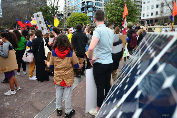 NZ: Solatrike in Auckland beim Schulstreik für das Klima