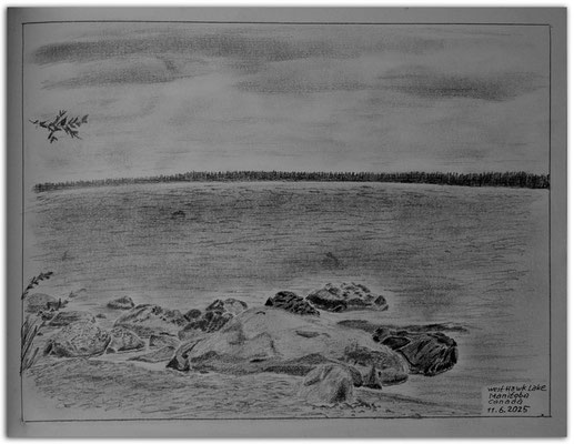 275.Skizze.West Hawk Lake.Manitoba.Canada