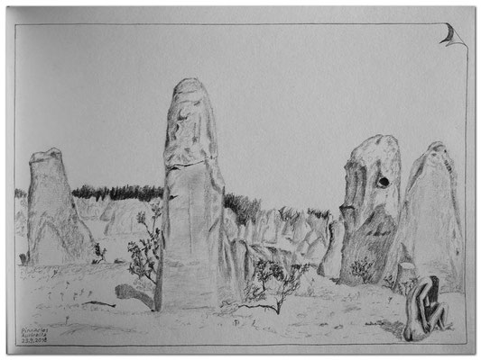 196.Skizze.Pinnacles.Australia