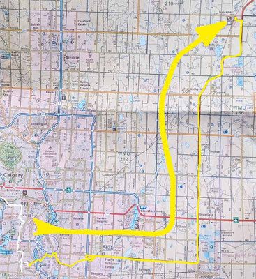 Map 38: Calgary - Irricana