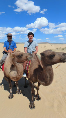 Mongolei, Elsen Tasarkai, Kamelreiten in der "kleinen Gobi"