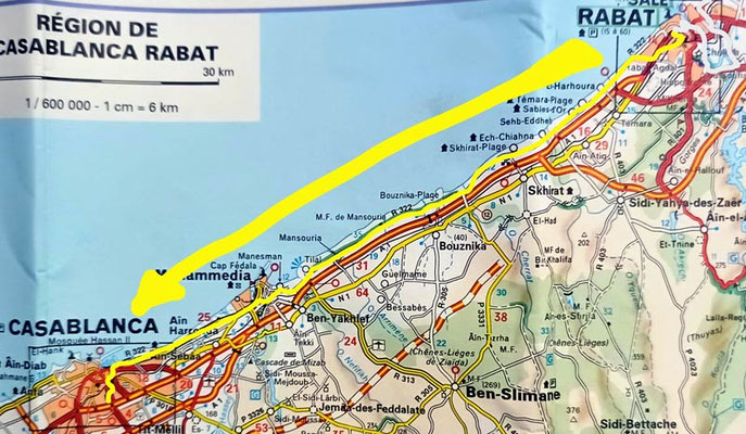 Map 146: Rabat - Casablanca