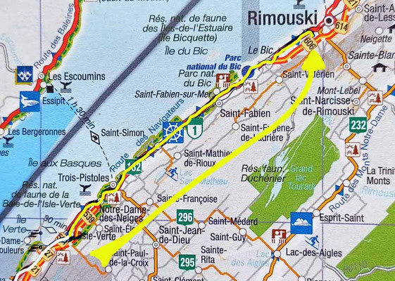 Map 107: L'isle Verte - Rimouski