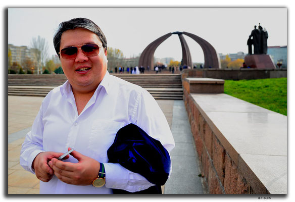 KG0022.Bishkek.WWII Monument.Portrait of a Kyrgyz