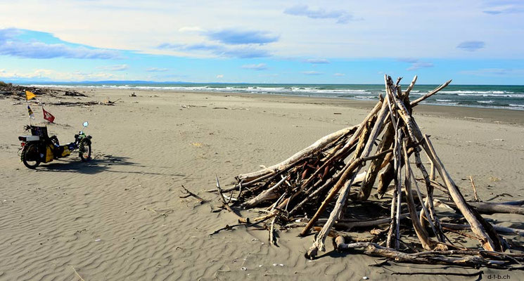 NZ: Solatrike am Strand von Southshore, Christchurch