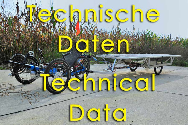 Solatrike Technische Daten / Solatrike technical data