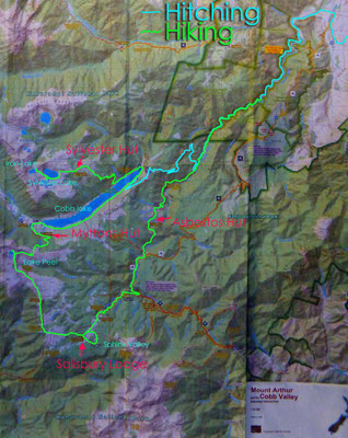 Karte: Kahurangi N.P.1 Rundwanderung