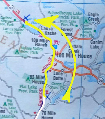 Map 10: Mt. Begbie - Lac La Hache Prov. Park